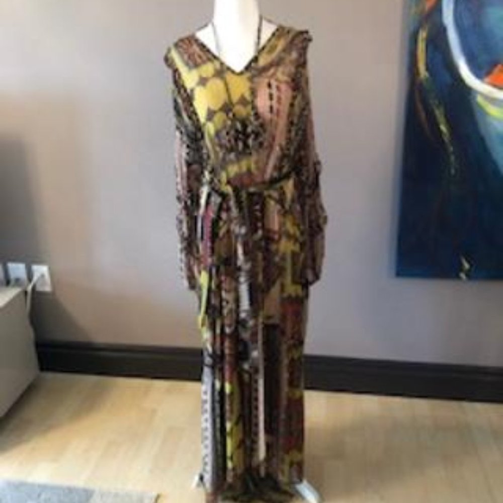 Miss June African print long dress